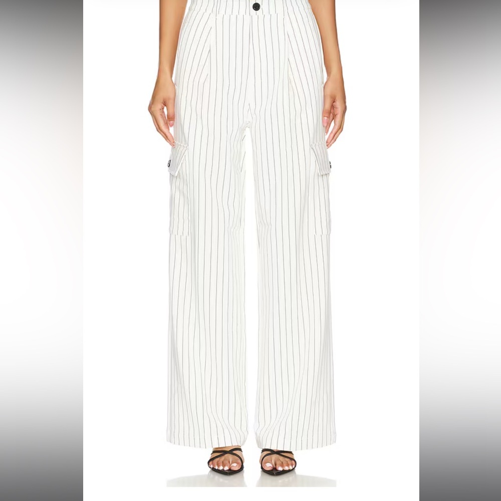 Pistola Black and White Wide Leg Pants